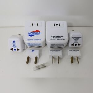 Royal Traveller White Travel Plug Adapter Set
